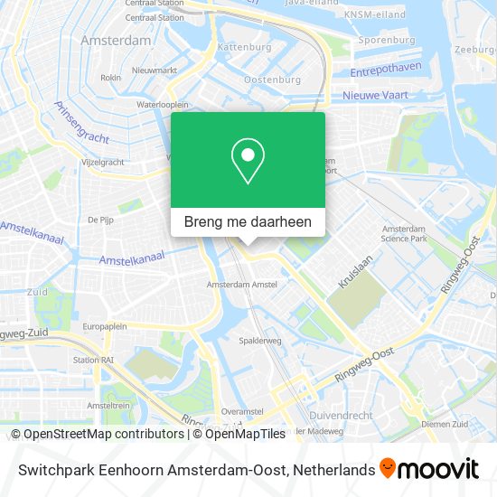 Switchpark Eenhoorn Amsterdam-Oost kaart