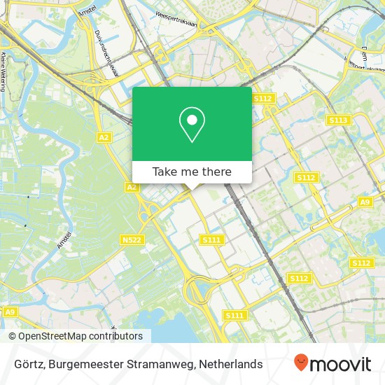 Görtz, Burgemeester Stramanweg kaart