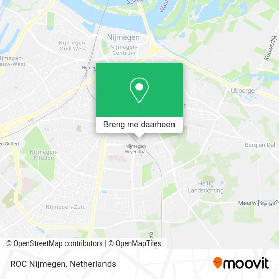 ROC Nijmegen kaart