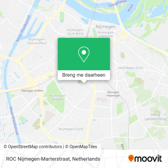 ROC Nijmegen-Marterstraat kaart