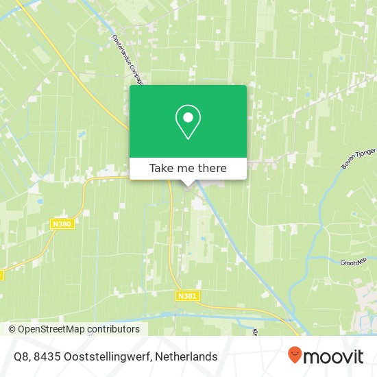 Q8, 8435 Ooststellingwerf kaart