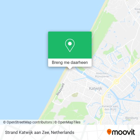 Strand Katwijk aan Zee kaart