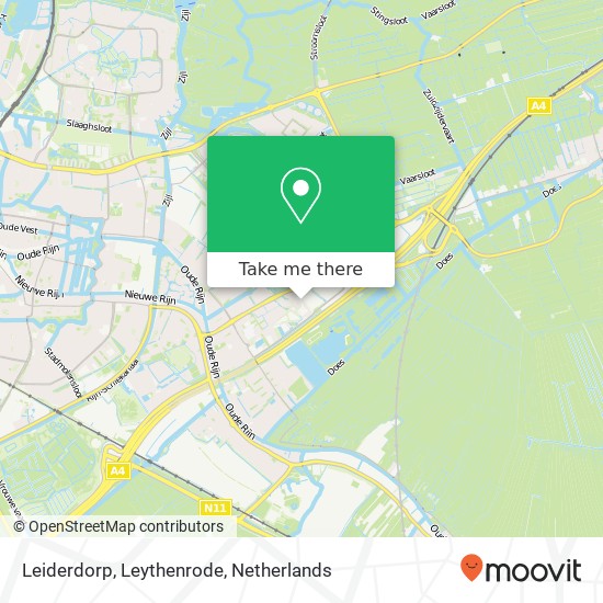 Leiderdorp, Leythenrode kaart