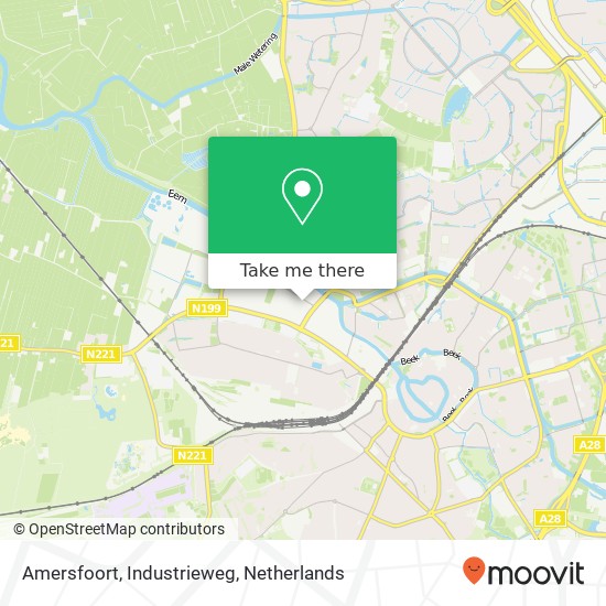 Amersfoort, Industrieweg kaart