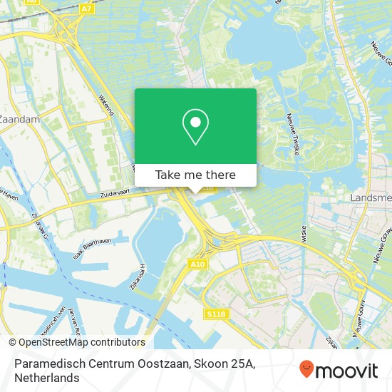 Paramedisch Centrum Oostzaan, Skoon 25A kaart