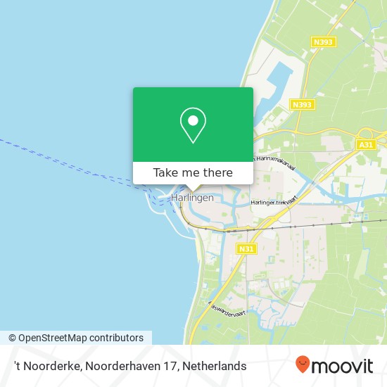 't Noorderke, Noorderhaven 17 kaart