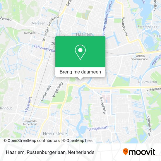 Haarlem, Rustenburgerlaan kaart