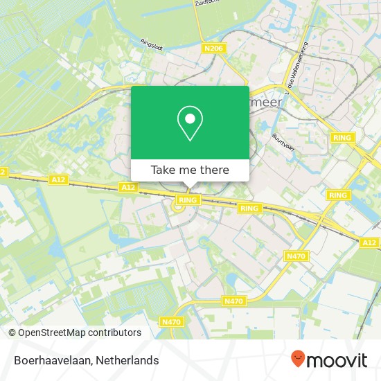 Boerhaavelaan, 2713 Zoetermeer kaart
