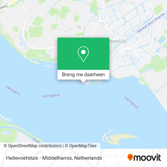 Hellevoetsluis - Middelharnis kaart