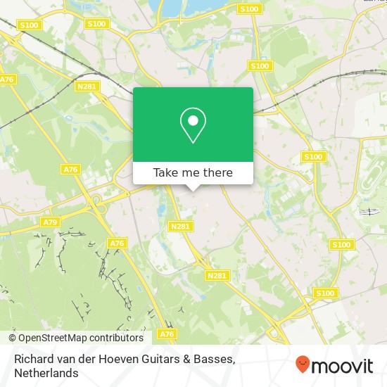 Richard van der Hoeven Guitars & Basses, Vergiliusstraat 3 kaart
