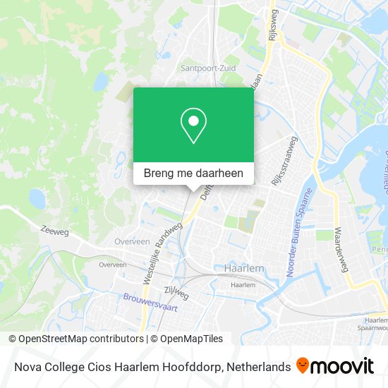 Nova College Cios Haarlem Hoofddorp kaart