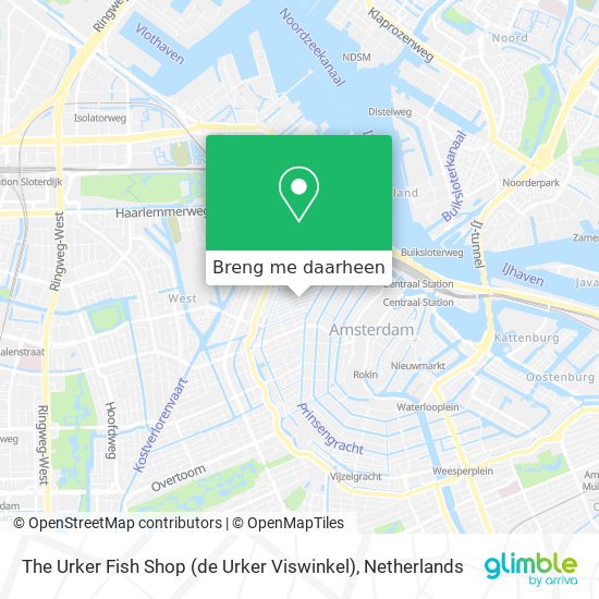 The Urker Fish Shop (de Urker Viswinkel) kaart