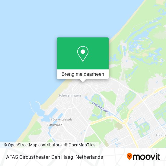 AFAS Circustheater Den Haag kaart