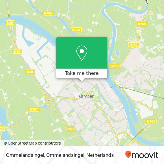 Ommelandsingel, Ommelandsingel kaart