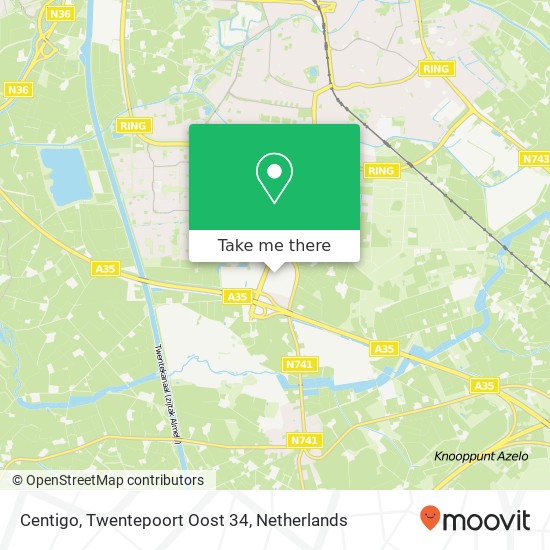 Centigo, Twentepoort Oost 34 kaart