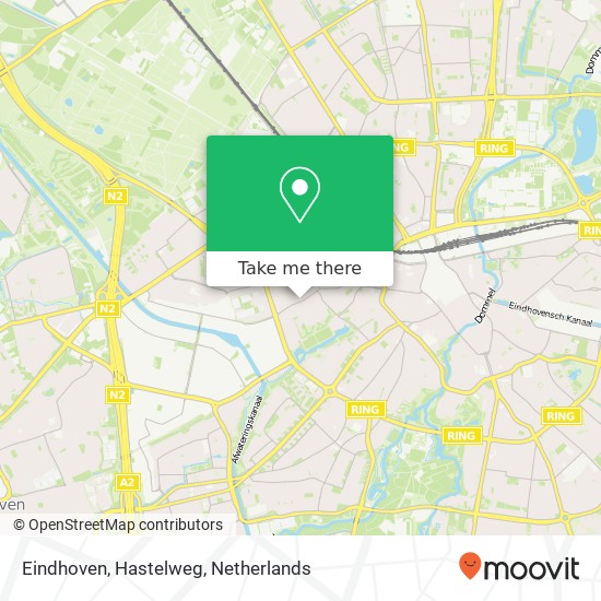 Eindhoven, Hastelweg kaart