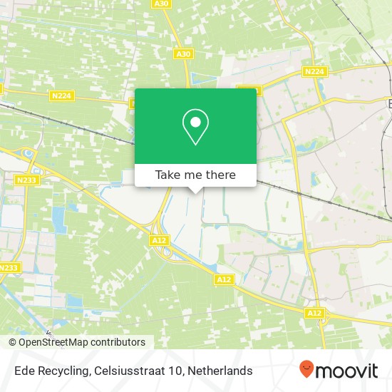 Ede Recycling, Celsiusstraat 10 kaart