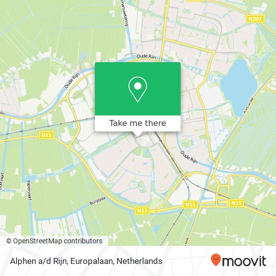Alphen a/d Rijn, Europalaan kaart