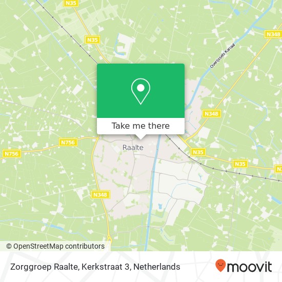 Zorggroep Raalte, Kerkstraat 3 kaart