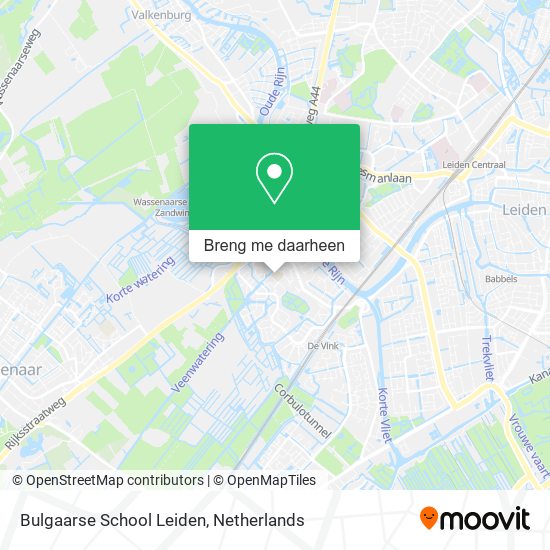 Bulgaarse School Leiden kaart