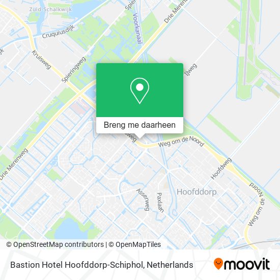 Bastion Hotel Hoofddorp-Schiphol kaart