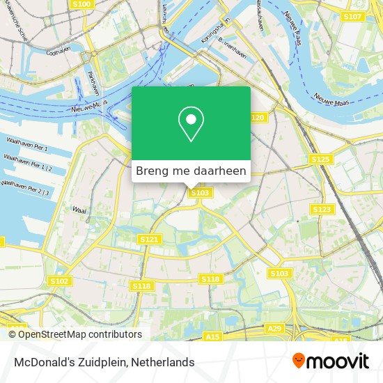 McDonald's Zuidplein kaart