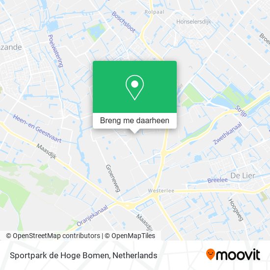 Sportpark de Hoge Bomen kaart