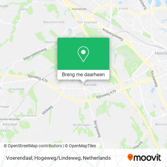 Voerendaal, Hogeweg/Lindeweg kaart