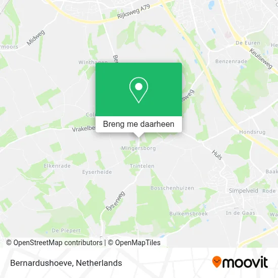 Bernardushoeve kaart