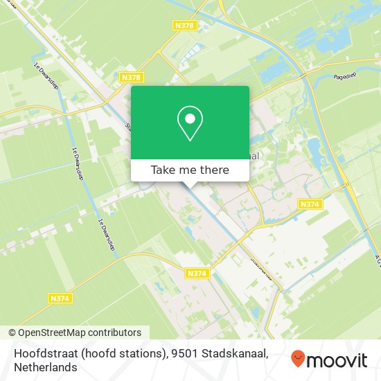 Hoofdstraat (hoofd stations), 9501 Stadskanaal kaart