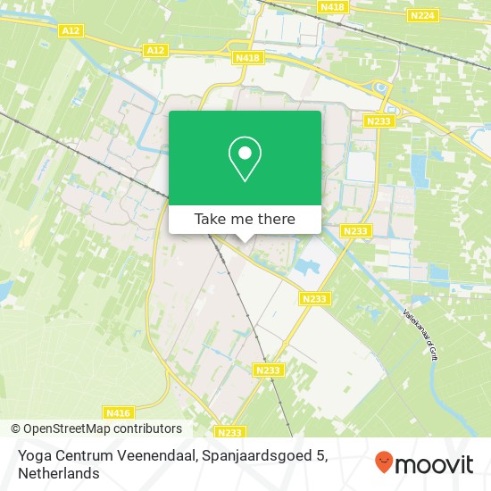 Yoga Centrum Veenendaal, Spanjaardsgoed 5 kaart