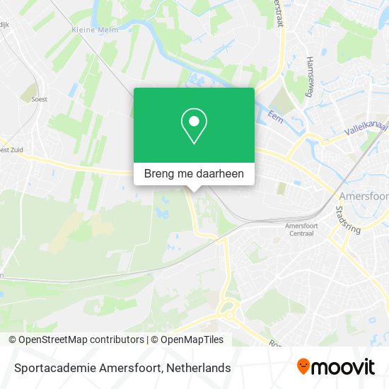 Sportacademie Amersfoort kaart