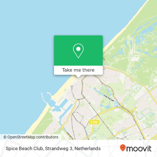 Spice Beach Club, Strandweg 3 kaart