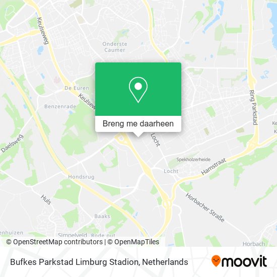 Bufkes Parkstad Limburg Stadion kaart