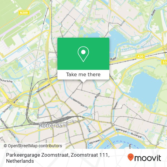 Parkeergarage Zoomstraat, Zoomstraat 111 kaart