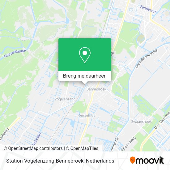Station Vogelenzang-Bennebroek kaart