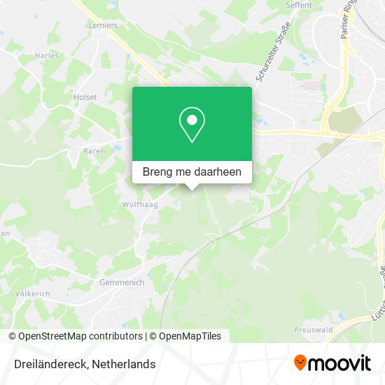 Dreiländereck kaart