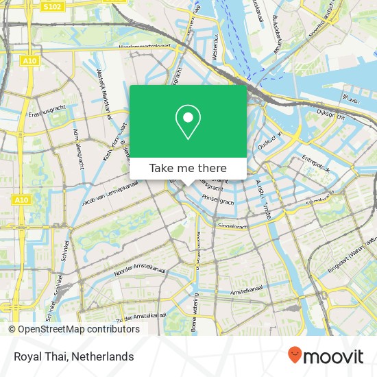 Royal Thai, Lange Leidsedwarsstraat 94 kaart