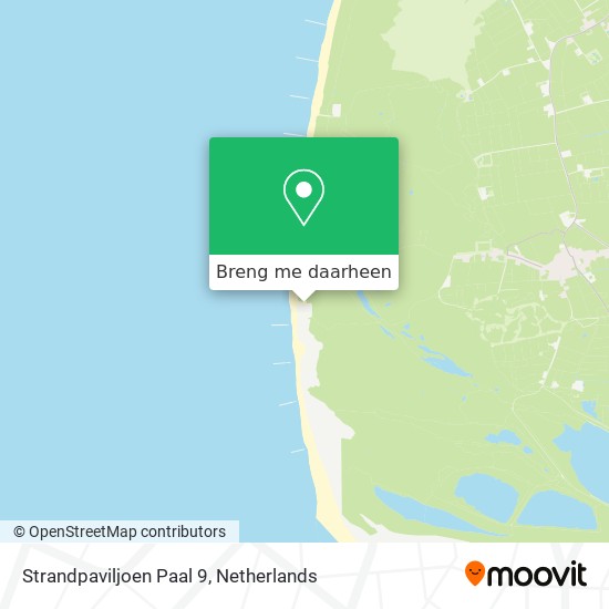 Strandpaviljoen Paal 9 kaart