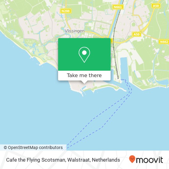 Cafe the Flying Scotsman, Walstraat kaart