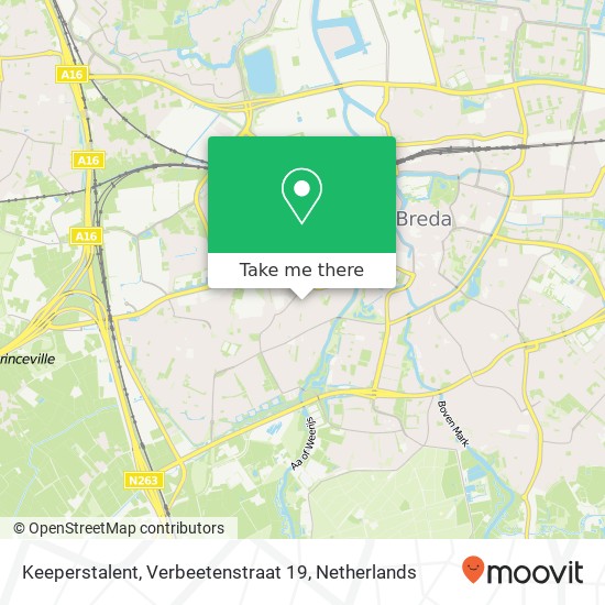 Keeperstalent, Verbeetenstraat 19 kaart