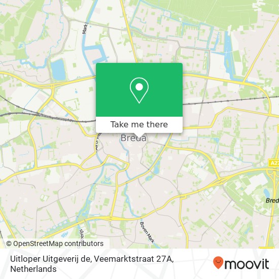 Uitloper Uitgeverij de, Veemarktstraat 27A kaart