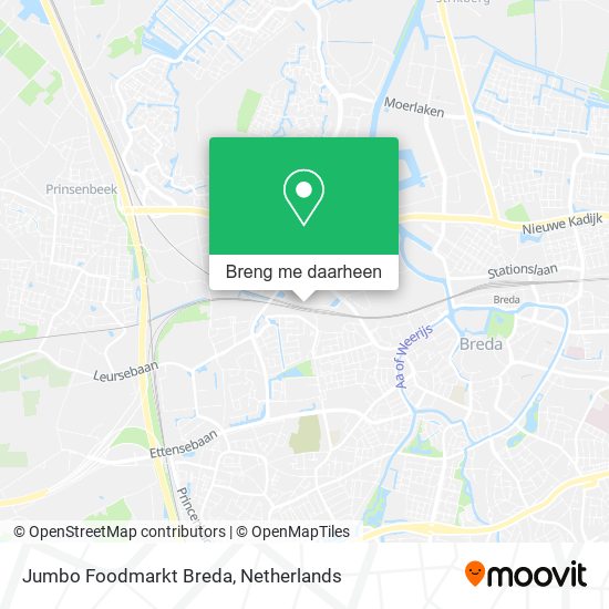 Jumbo Foodmarkt Breda kaart
