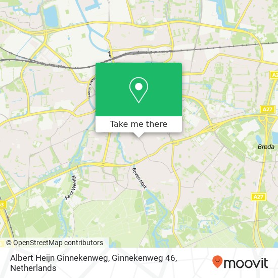 Albert Heijn Ginnekenweg, Ginnekenweg 46 kaart