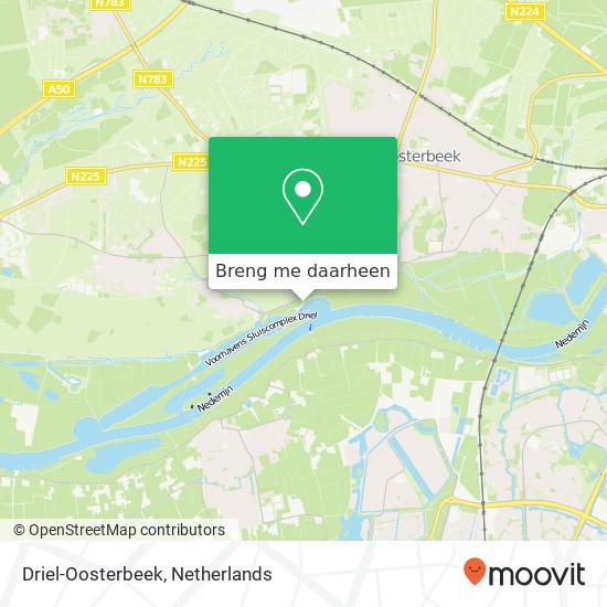 Driel-Oosterbeek kaart