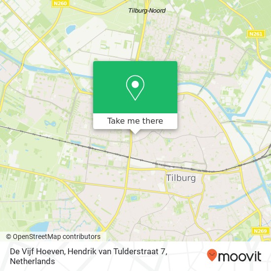 De Vijf Hoeven, Hendrik van Tulderstraat 7 kaart