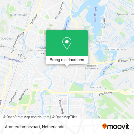 Amsterdamsevaart kaart