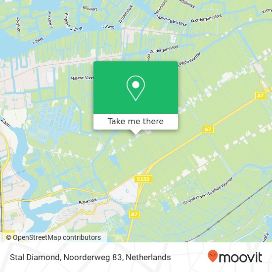 Stal Diamond, Noorderweg 83 kaart