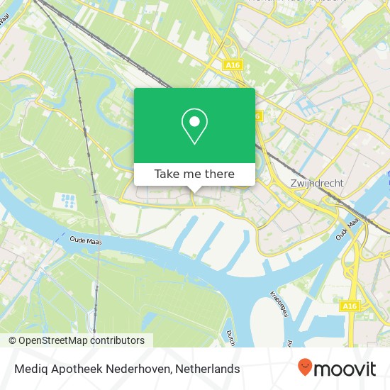 Mediq Apotheek Nederhoven kaart