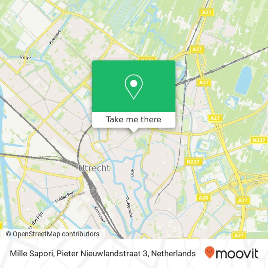 Mille Sapori, Pieter Nieuwlandstraat 3 kaart